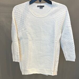 Vince Cream Textured Women's Sweater Sz XS